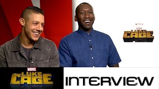 Luke Cage: Theo Rossi (Shades Alvarez) und Mahershala Ali (Cornell Stokes) zur Netflix-Serie