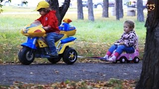 Дети и машина. Ремонт машины в автомастерской. МанкитуТайм