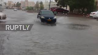Oman: Muscat streets flooded as rare cyclone 'Shaheen' batters coastline