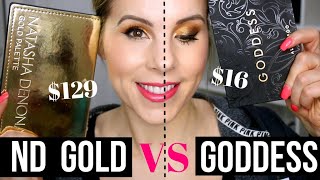 Natasha Denona GOLD vs Alter Ego GODDESS // Get Ready with Me!