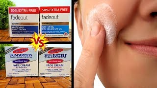 FadeOut Advanced Whitening Cream VS Palmer's Anti-Dark Spot Cream Full Review Urdu Hindi
