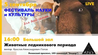 Лекция Ярослава Попова "Животные ледникового периода"