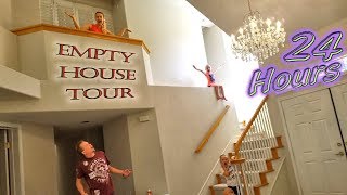 24 Hour Challenge in an Abandoned Mansion!! Empty House Tour!