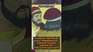 KARENA TERTIDUR SAAT MENDENGAR FIRMAN TUHAN ORANG INI TERJATUH DAN MATI | #faktaalkitab shorts