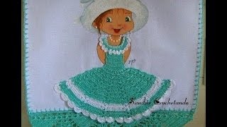 MUÑECA  CON VESTIDO TEJIDO #1