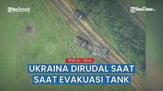 Gagal Lagi! Kendaraan Lapis Baja yang Rusak dan Berusaha Dievakuasi Malah Dihantam Lancet Rusia
