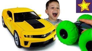 Машинки Welly Шевроле Камаро Распаковка и обзор игрушки Kids welly toys unboxing