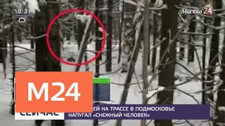 Снежный человек спровоцировал аварию в Подмосковье - Москва 24