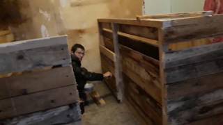 Загон для свинок. Строим свинарник свми./Corral for pigs.  Build a pigsty svmi.  Next stage.