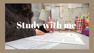 [No BGM] Study with me (ENG) | 一緒に勉強しよう！ 勉強動画*勉強風景