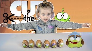 АМ НЯМ ИЗ ПРОШЛОГО ЯЙЦА С СЮРПРИЗОМ CUT THE ROPE ПРИКЛЮЧЕНИЯ АМ НЯМА