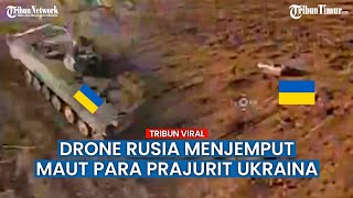 Lagi! Serangan Drone Rusia Tabrak Brutal Kendaraan Lapis Baja Ukraina