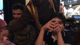 Abhishek Verma enjoying with his friends at Bukhara restaurant in Delhi