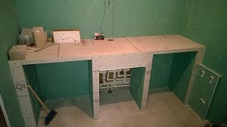 Столешница из гипсокартона под раковину