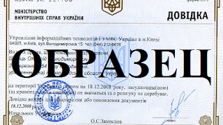 Справка о несудимости