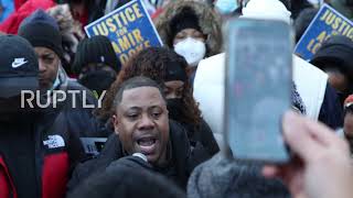 USA: Protesters march in Minneapolis after police killing of Black man Amir Locke