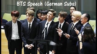 [German Subs] BTS RM's inspiring Speech at UN #ENDviolence #LoveMyself #LoveYourself