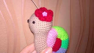 Игрушки амигуруми крючком.Вязаные игрушки.Игрушка улитка.Улитка крючком.Улитка Мэри.Амигуруми Toy