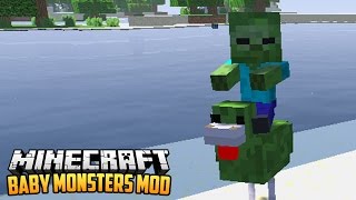 BABY MONSTERS MOD - Minecraft Mod Showcase