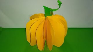 ТЫКВА из бумаги ? на ХЕЛЛОУИН HALLOWEEN Pumpkin /гарбуз із паперу/смотреть до конца DIY