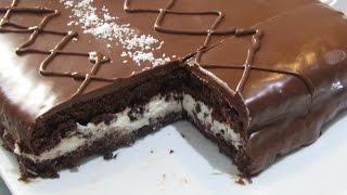 كيكة كندر ديليس بالحجم عائلي سهلة التحضير شهيوات هندوشة| Gâteau façon kinder délice géant