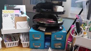 Craft Room Clean Up - Desk Set Up! // Reorganizing My Scrapbooking Desk
