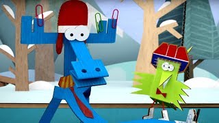 Бумажки -  Зимний цвет - Серия 64 - мультфильмы для детей и взрослых. Творчество с детьми