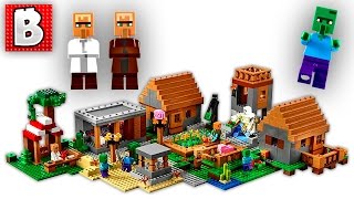 Lego Minecraft The Village Set 21128 | Unbox Build Time Lapse Review