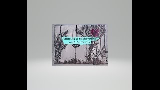 How to Use India Ink in Mixed Media Background