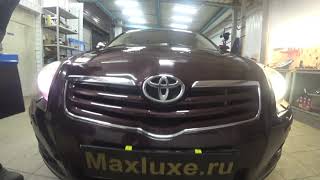 Toyota Avensis замена штатных линз 1