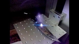 Лазерная гравировка на ножах. Волоконный станок 20w Заработок дома