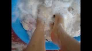 human washing machine babydoll trample
