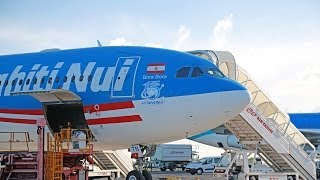 Air Tahiti Nui airlines flight: Tahiti to Los Angeles
