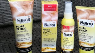 #moreblondbaleadm #balea #dm#nata Обзор осветляющего шампуня, кондиционера и спрея