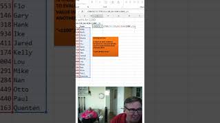 Excel Find All People Under 1200 #shorts