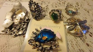алиэкспресс - бижутерия, тема стрекоз, ёжики