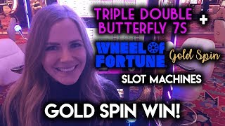 Got the GOLD Spin!!! Wheel of Fortune Slot Machine!!! BONUS!!!