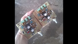 Test de sunet cu amplificatorul 2x35w cu CI TDA2050