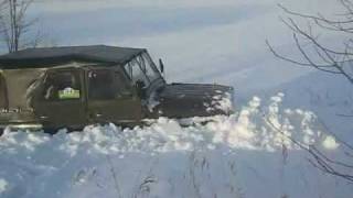 UAZ 3152 stuck in snow