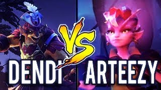 NaVi Dendi Vs Arteezy - New Heroes Battle ShowMatch Dota 2