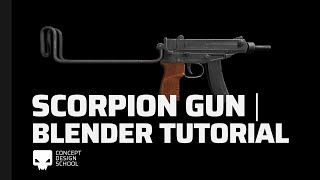 Blender Tutorial - How to Model Scorpion Gun