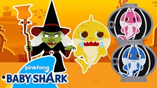 Baby Shark is Scared by the Wicked Witch | +Compilation | Halloween Play Story 