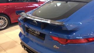 F-Type SVR Coupe Rear Spoiler Deploying
