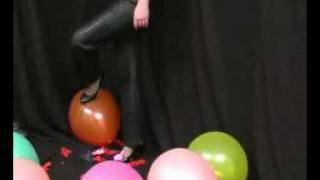 Sexy hihgheel pop balloons