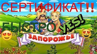?Игра Запорожье?Как быстро заработать сертификат?