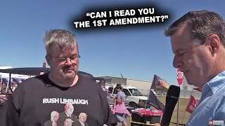 Reporter Schools Trump Supporter On The First Amendment
