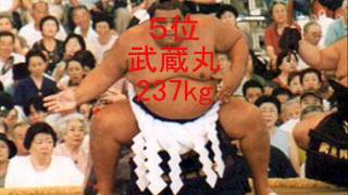 歴代力士体重Top10