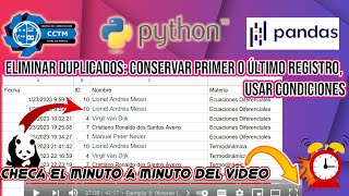 - Eliminar duplicados renglón o columna | Conservar primer registro o el último | Con condición