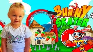 Кролик скейтер Игра как мультик для детей