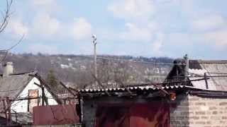 Краматорск: Су-27 ВВС Украины - уничтожил Рашистов-террористов (15.04.2014)